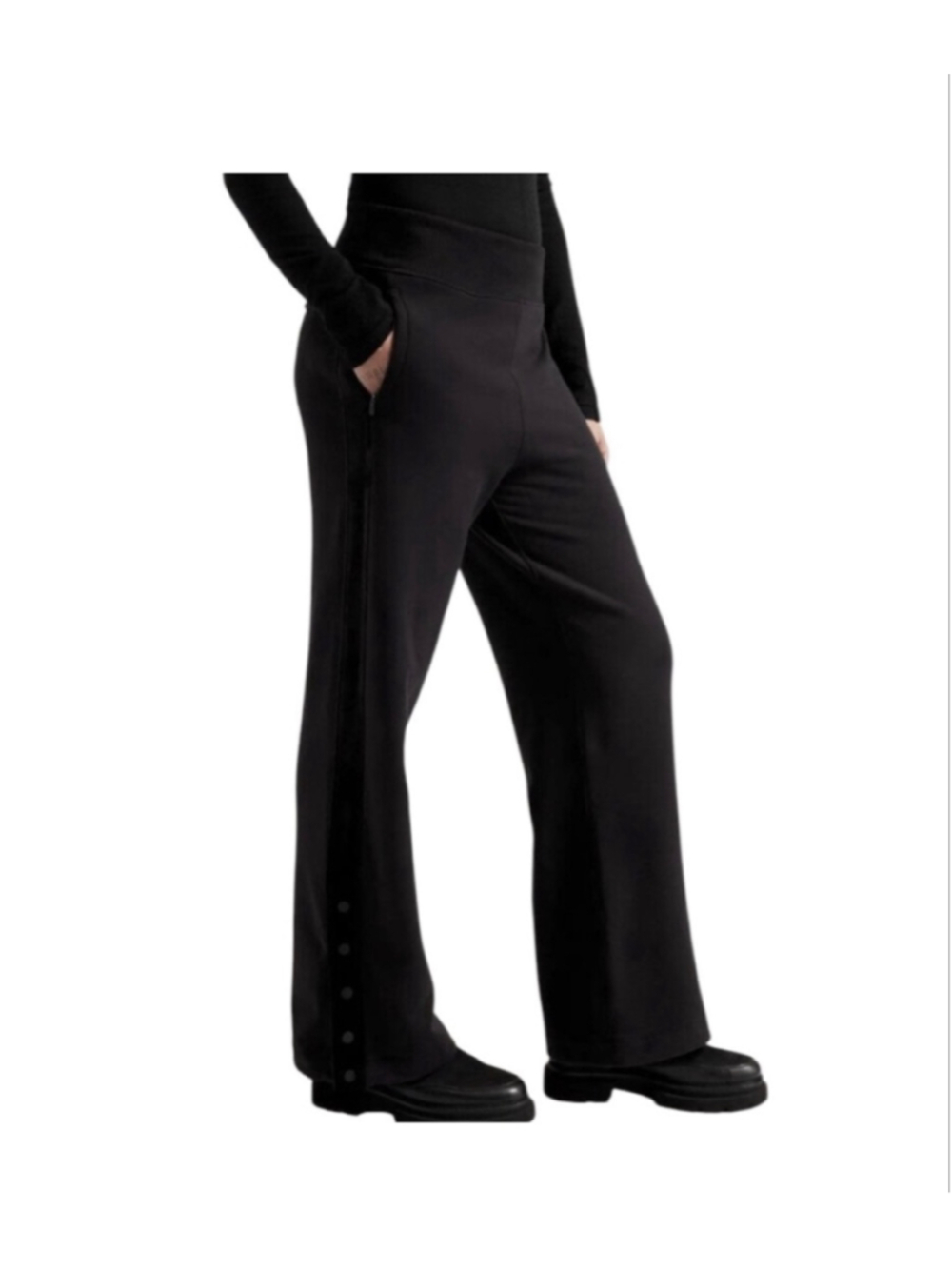 ATHLETA Retroplush Straight Leg Pant Black- Size XS